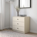 GURSKEN Chest of 3 drawers - light beige 69x67 cm - image 4
