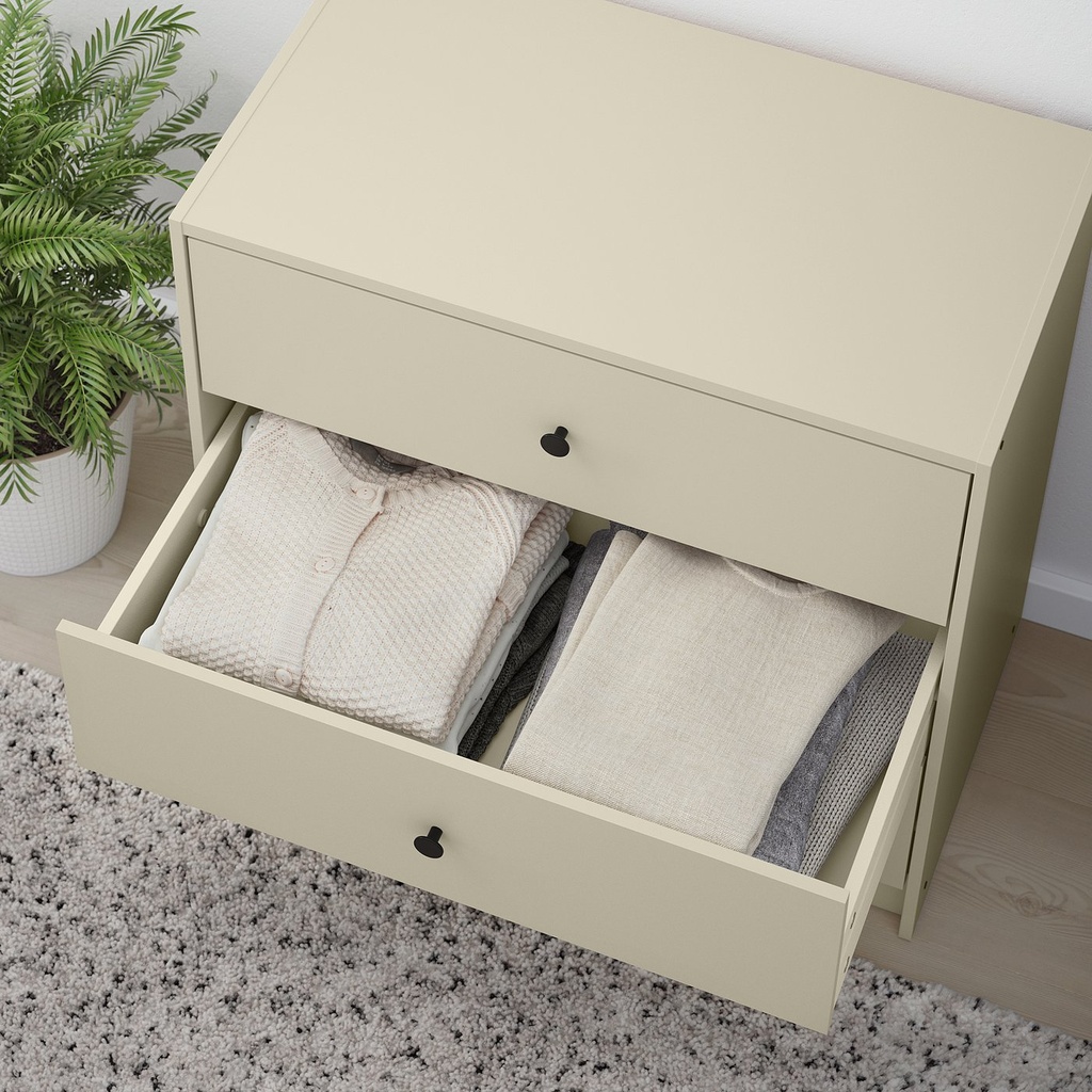 GURSKEN Chest of 3 drawers - light beige 69x67 cm - image 5