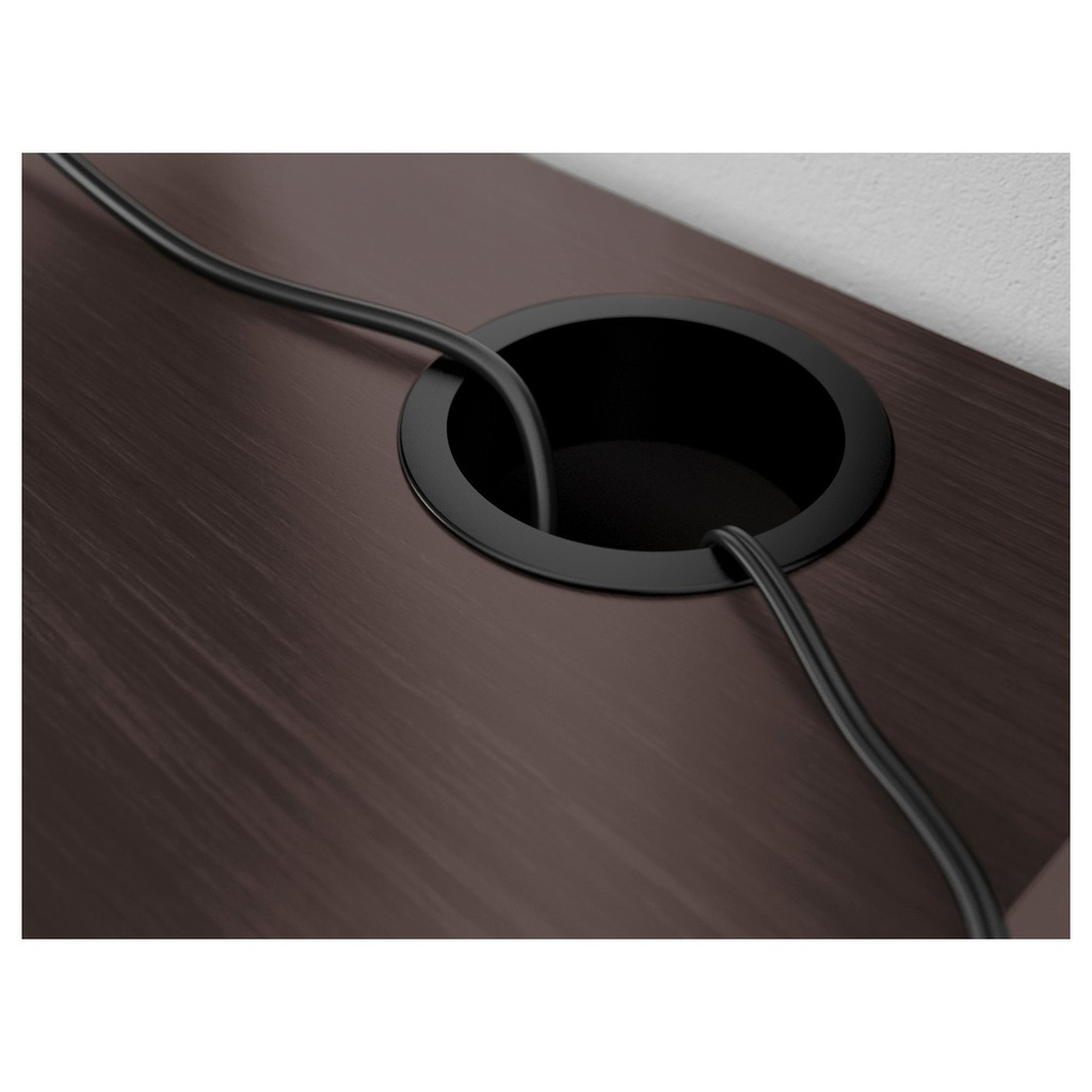 MICKE Desk - black-brown 73x50 cm - image 9