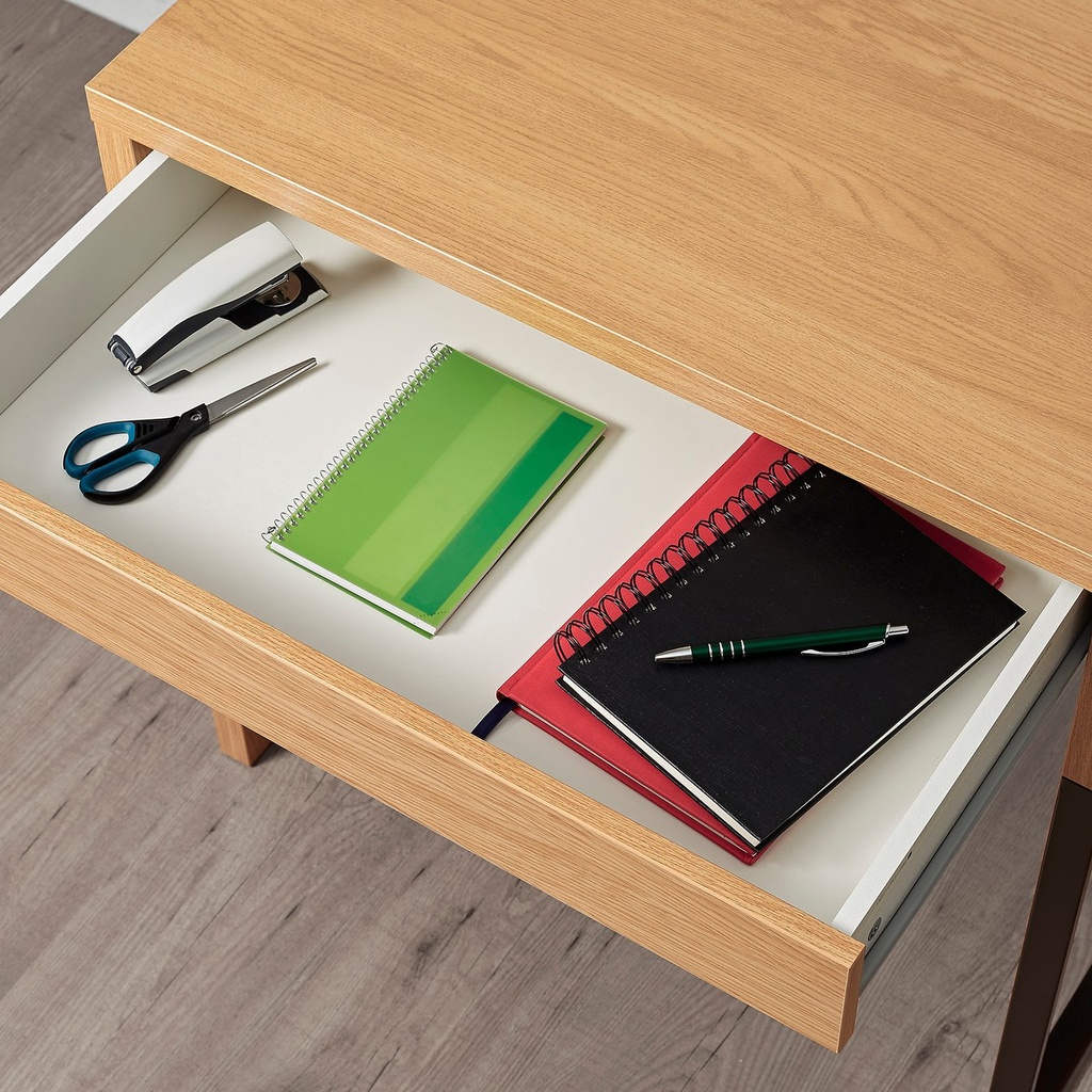 MICKE Desk - oak effect 73x50 cm - image 5