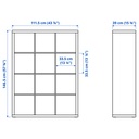 KALLAX Shelving unit - black-brown 112x147 cm - image 9