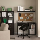 LACK Wall shelf - black-brown 110x26 cm - image 3