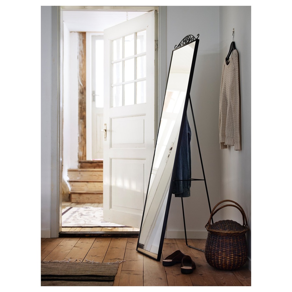 KARMSUND Standing mirror - black 40x167 cm - image 2