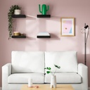 LACK Wall shelf - black-brown 30x26 cm - image 2