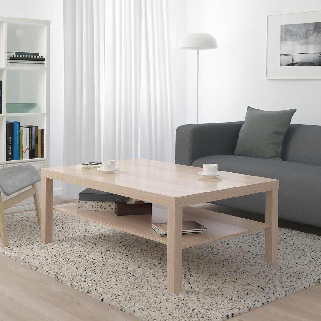 LACK Coffee table - white stained oak effect 118x78 cm - image 2