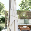 SVALÖN Parasol, hanging - light grey-beige 300x200 cm - image 4