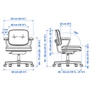 ALEFJÄLL Office chair - Glose black - image 2