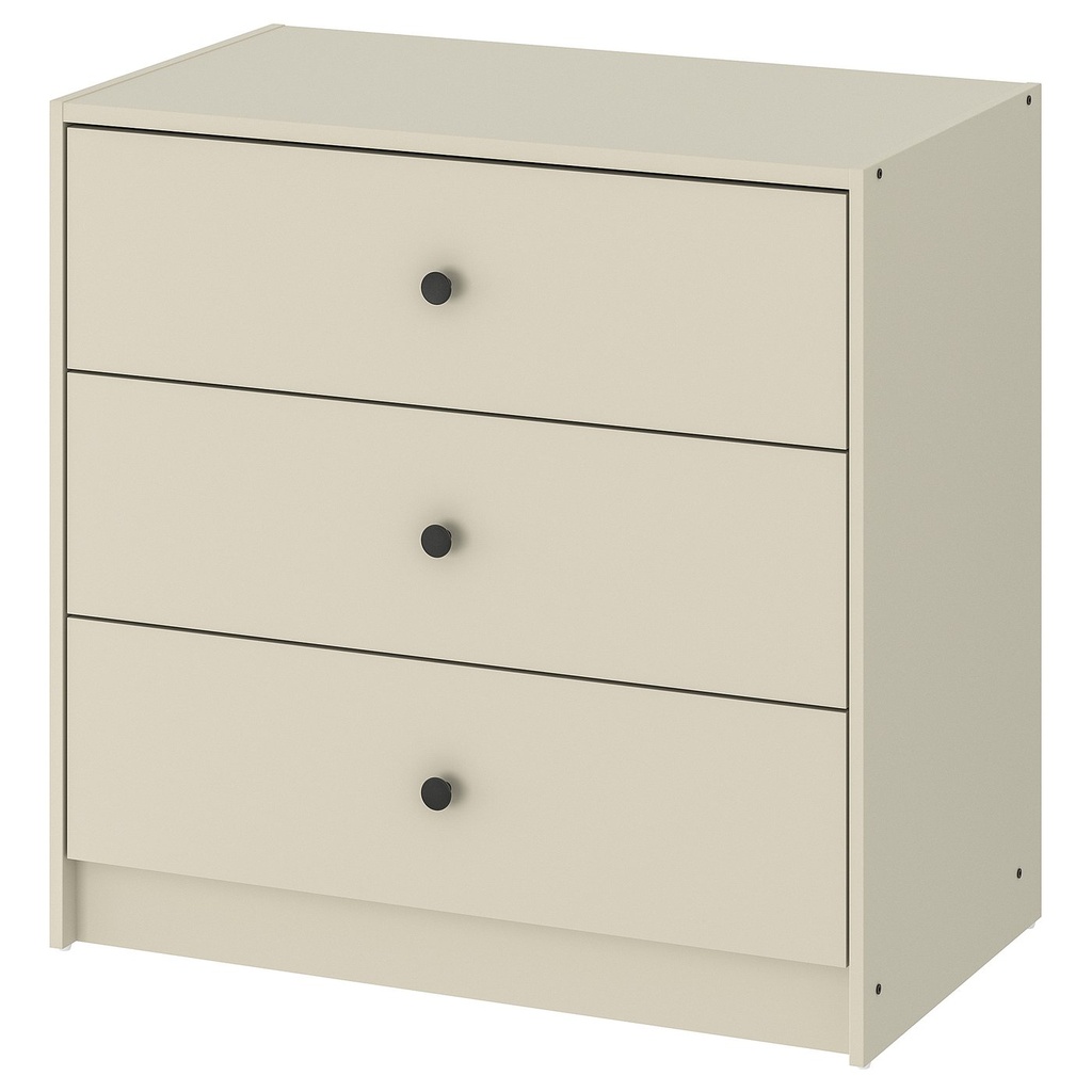 [00486327]  GURSKEN Chest of 3 drawers - 69x67 cm Used