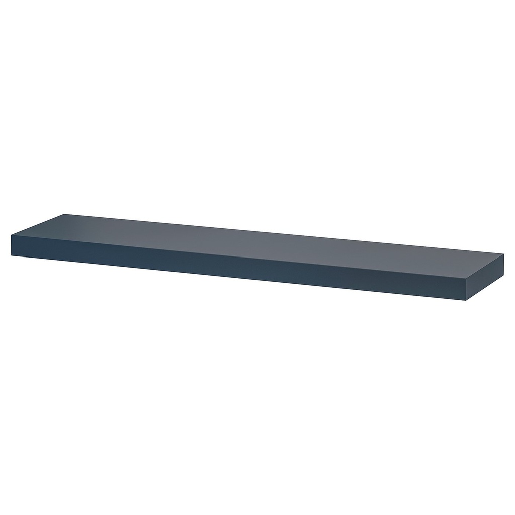 [10595420] LACK Wall shelf - black-blue 110x26 cm