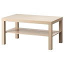 LACK Coffee table - white stained oak effect 90x55 cm