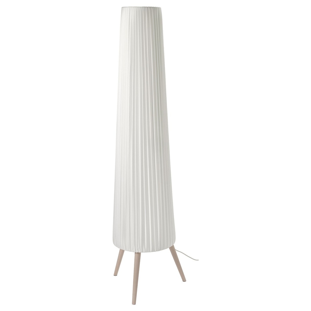 [00541531] ÖKENSAND Floor lamp - beech/white