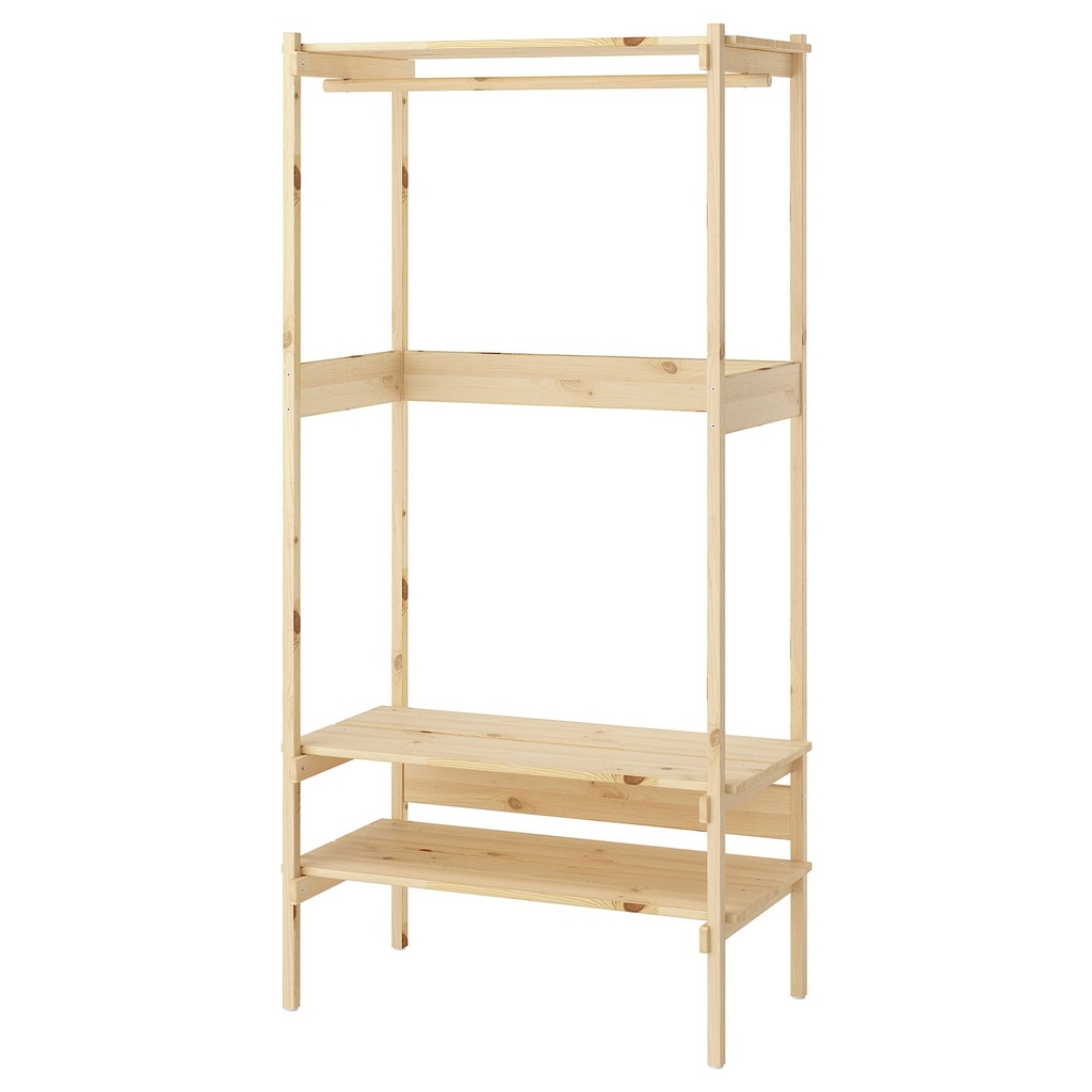 KRONÖREN Open wardrobe - pine 90x49x181 cm