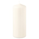 FENOMEN Unscented pillar candle - natural 14 cm 45 hr