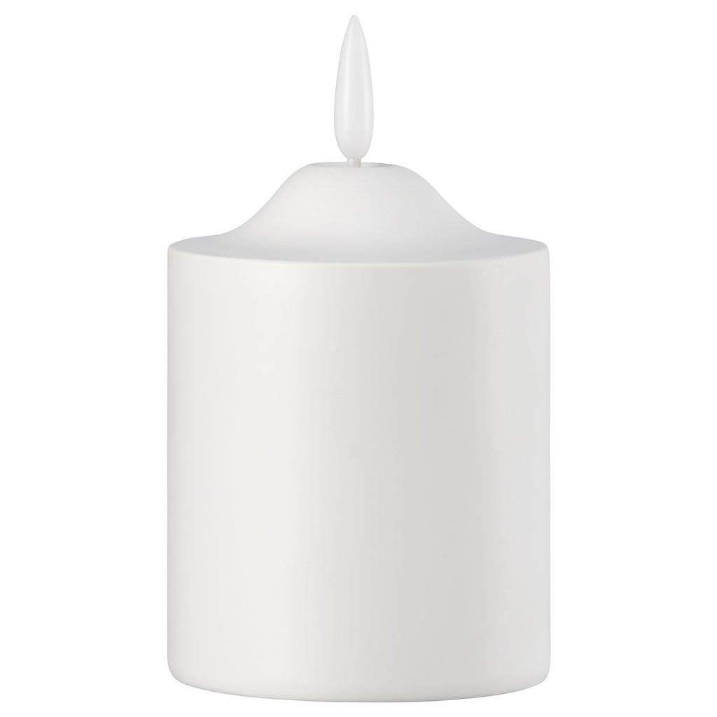 [50611593] SMÅLOM LED pillar candle - battery-operated white 9 cm