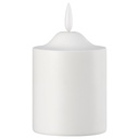 SMÅLOM LED pillar candle - battery-operated white 9 cm