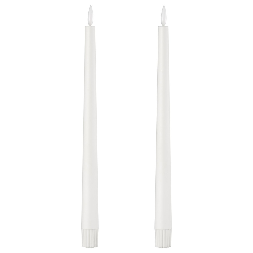 [10611590] SMÅLOM LED taper candle - battery-operated white