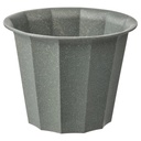 BUSKVERK Plant pot - in/outdoor grey 9 cm