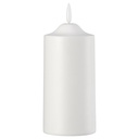 SMÅLOM LED pillar candle - battery-operated white 14 cm