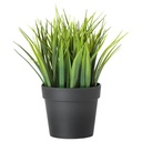 FEJKA Artificial potted plant - in/outdoor grass 9 cm