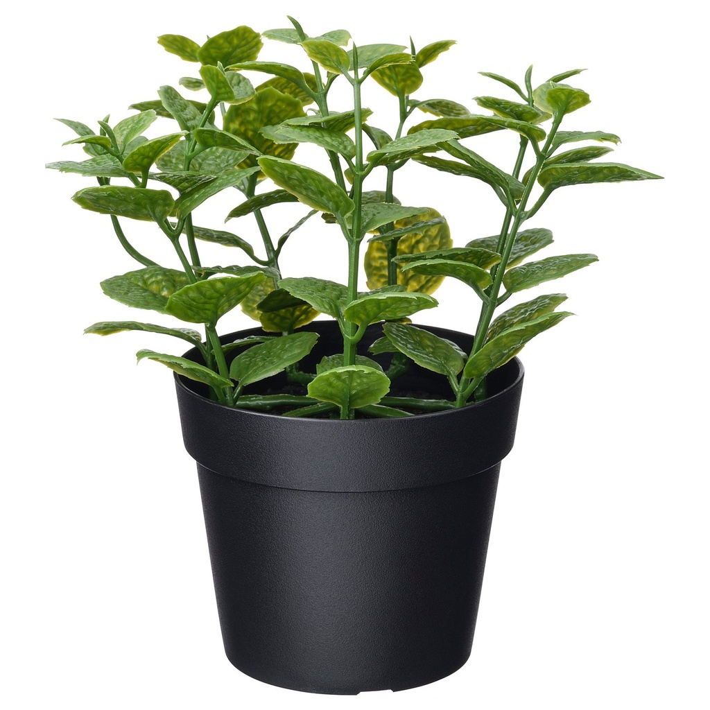 [20600850] FEJKA Artificial potted plant - in/outdoor Mint 9 cm