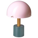NÖDMAST LED portable lamp, battery operated - light pink/dark grey-green 26 cm