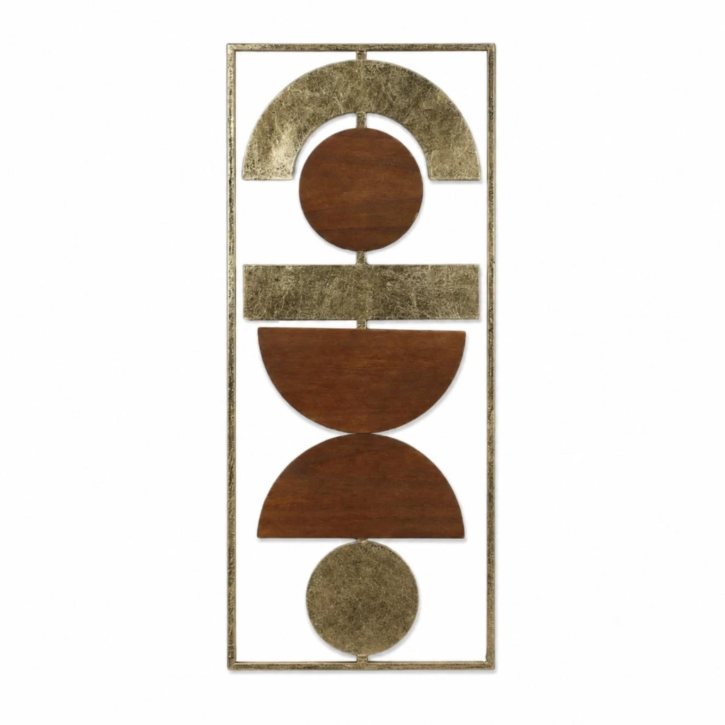 Arukai Metal Wall Decor 38x90cm - Brown