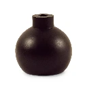 Raice Wooden Vase 14x14x14cm - Black