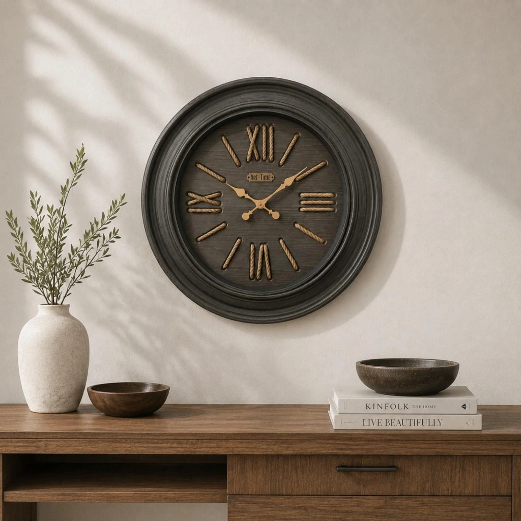 Cordal Wall Clock Dia 76cm - Black