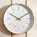 Lily Wall Clock Dia 30cm - Gold