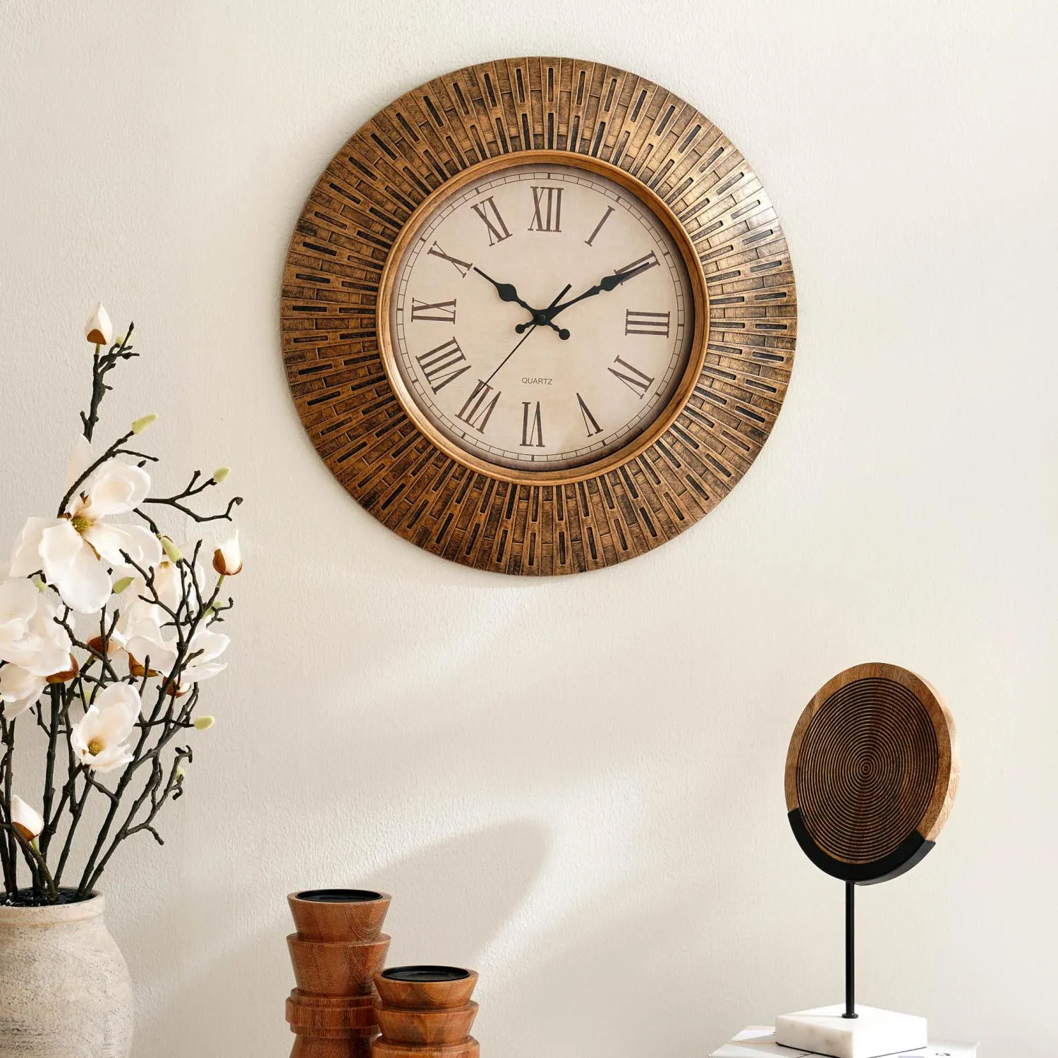 Petar Wall Clock Dia 51cm - Gold