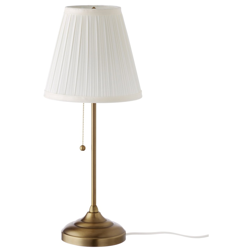 ARSTID Table lamp - brass/white