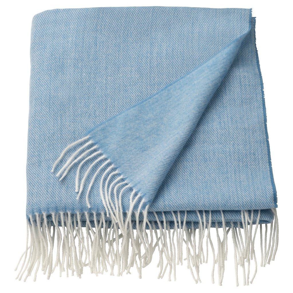 HOLMVI Throw - blue 120x160 cm