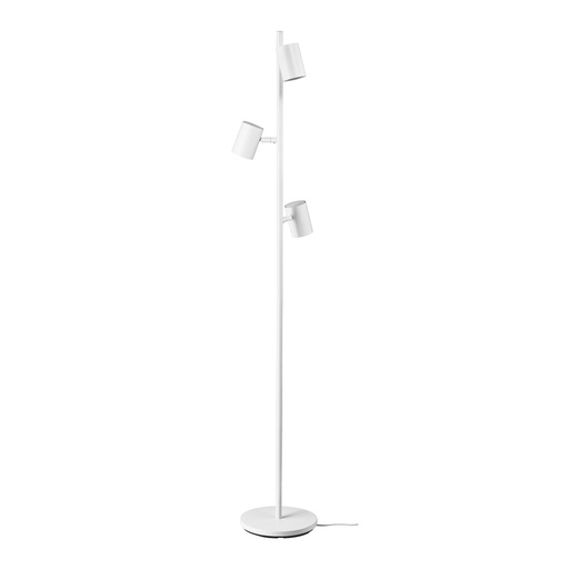 NYMÅNE Floor lamp with 3-spot - white