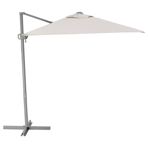 SVALÖN Parasol, hanging - light grey-beige 300x200 cm